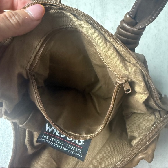 Vintage Wilsons Leather Shoulder Bag purse - Picture 8 of 10